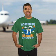 Skydiving Grandpa Never Gets Old  t-shirt helps you experience the