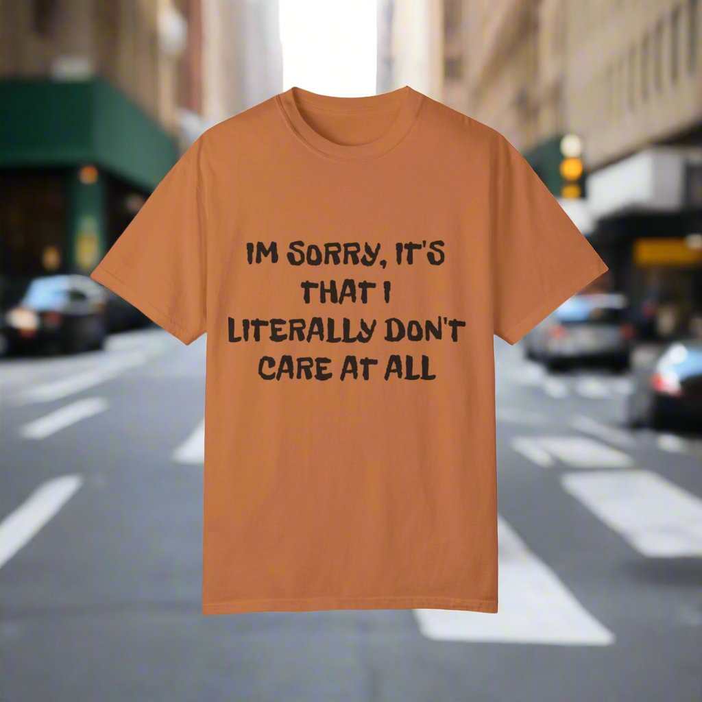 Don’t Care At All T-Shirt – Funny Sarcastic Statement Graphic Tee Gift - WJMAPPAREL.COM
