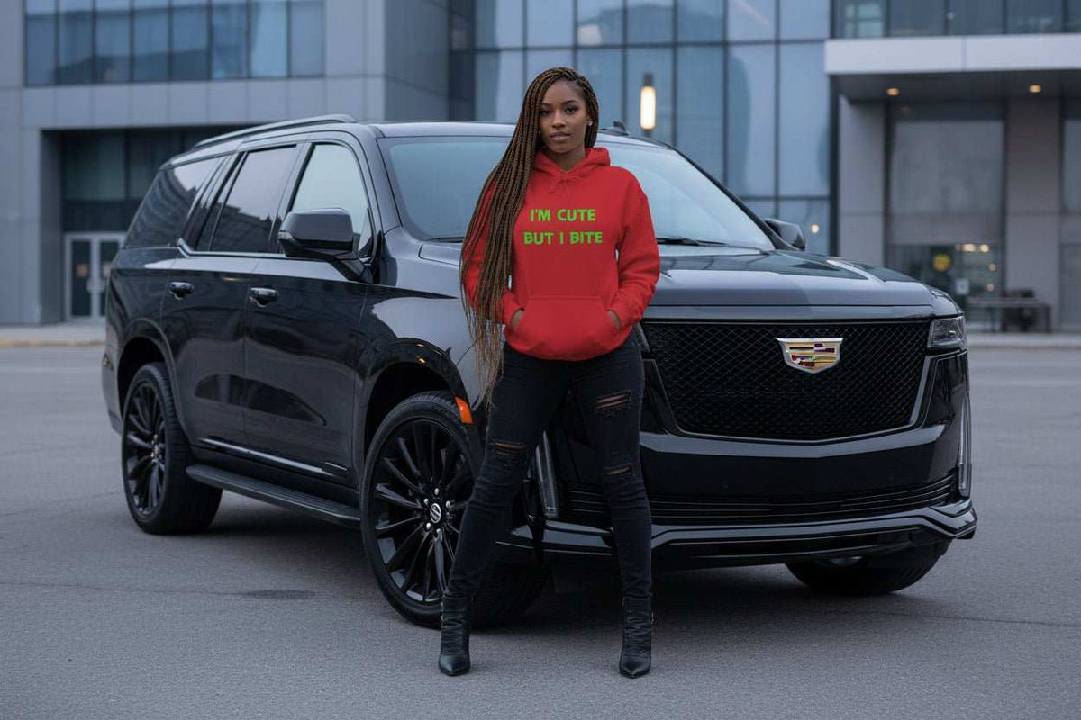 Cute But I Bite Hoodie – Funny Bold Statement Sweatshirt Gift - WJMAPPAREL.COM