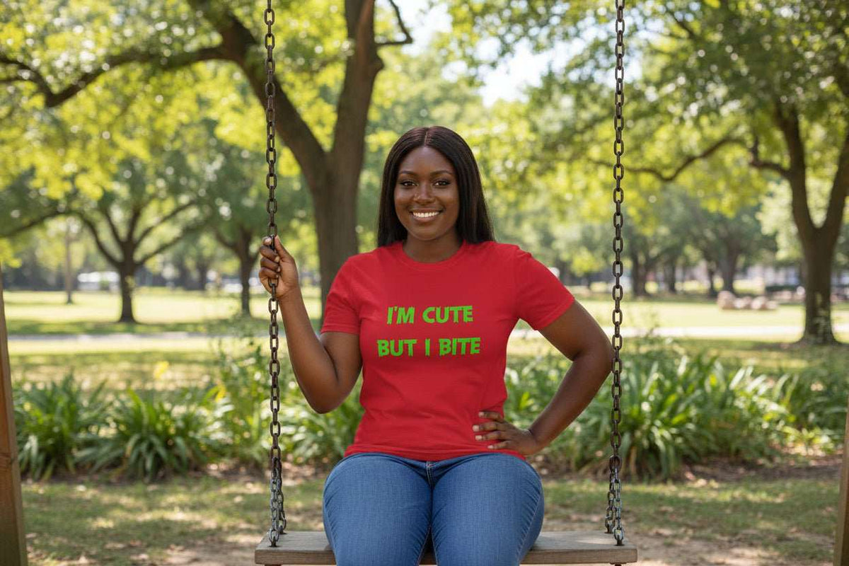 Cute But I Bite T-Shirt – Funny Sassy Graphic Tee Gift - WJMAPPAREL.COM