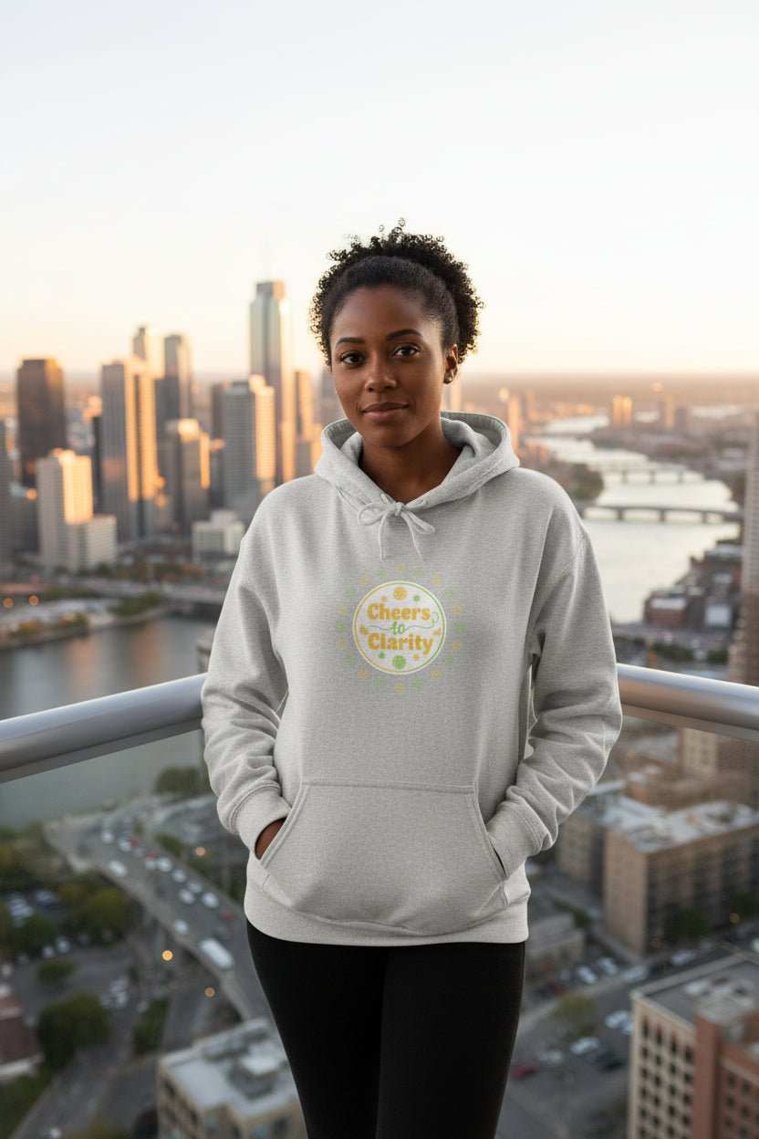 Sober Curious Badge Hoodie – Dry January Alcohol - Free Gift Sweatshirt - WJMAPPAREL.COM