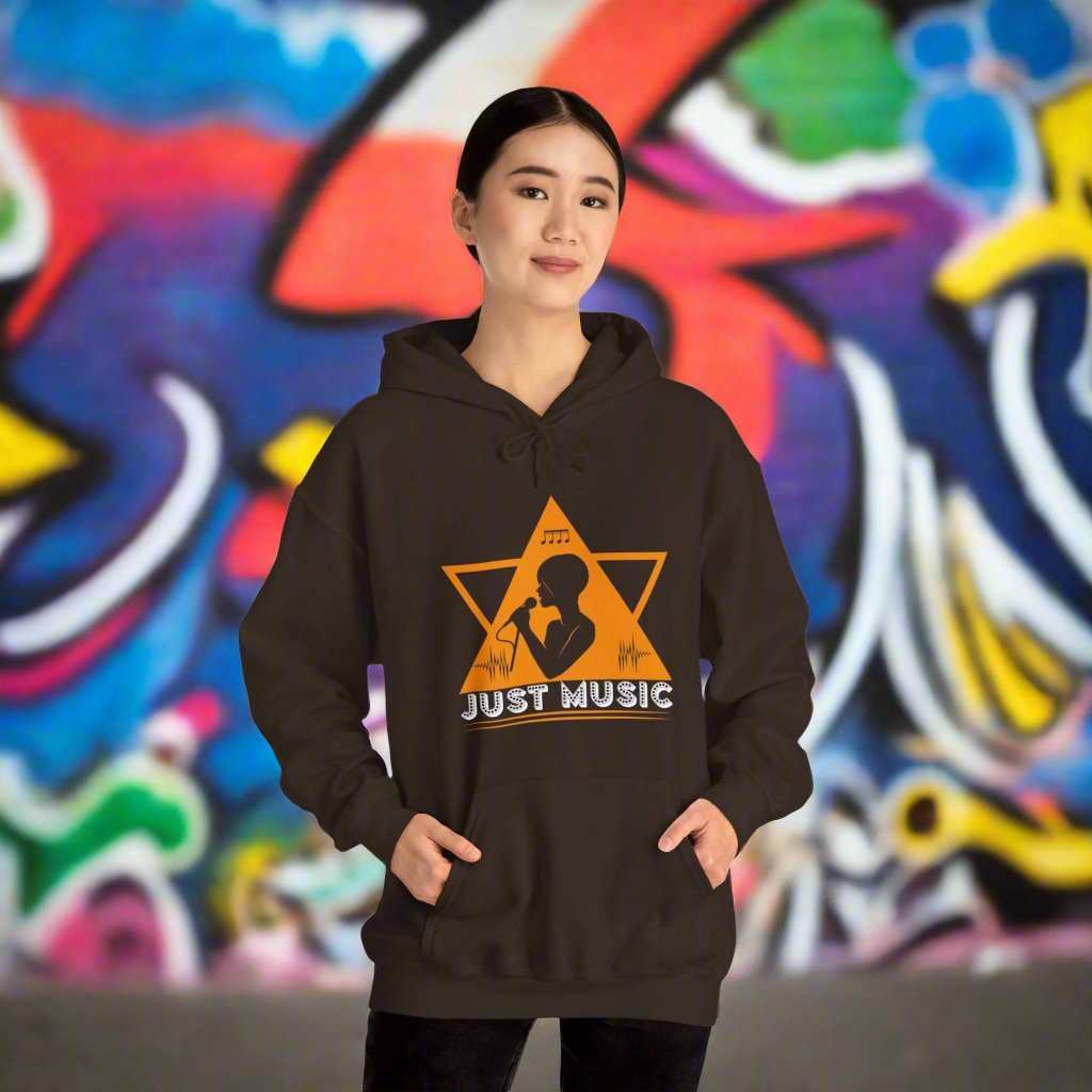 Just Music Hoodie – Minimalist Music Lover Sweatshirt Gift - WJMAPPAREL.COM