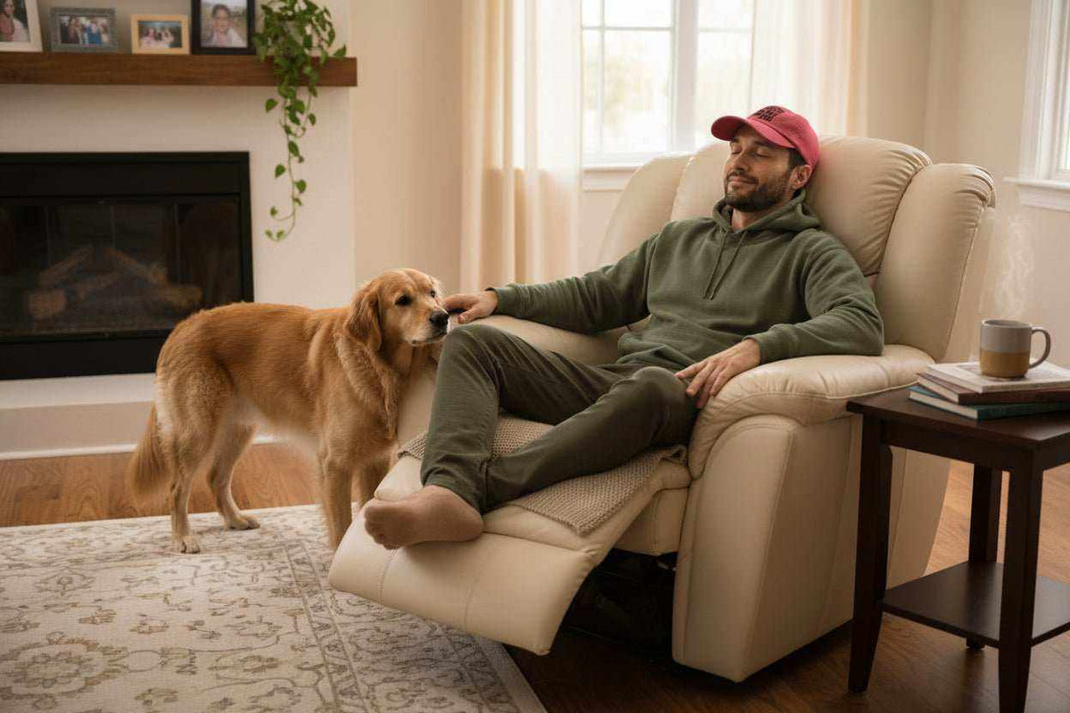 Funny Dog Owner Hat – “This Human Belongs To My Dog” Distressed Baseball Cap Gift for Dog Moms & Dog Dads - WJMAPPAREL.COM