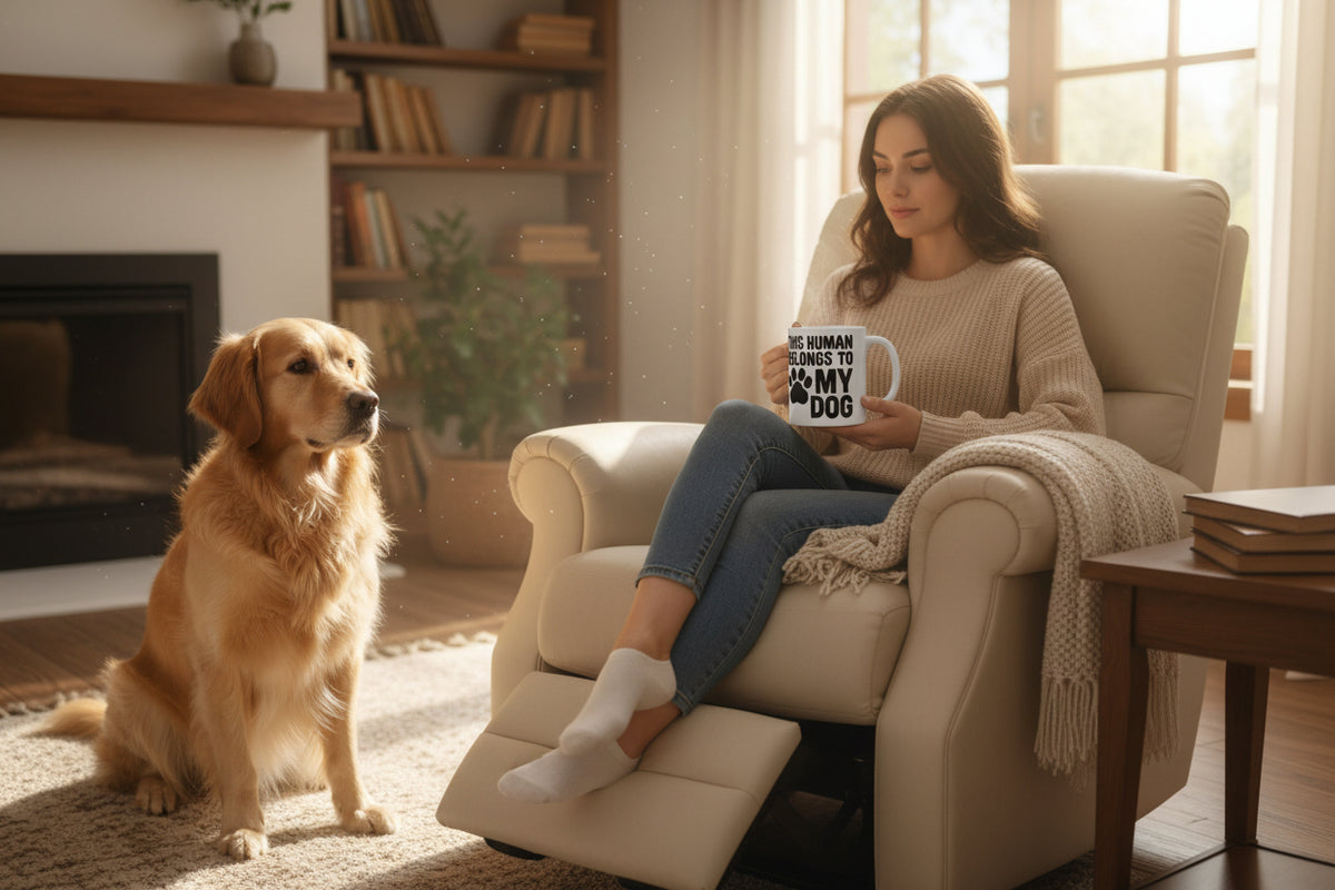 This Human Belongs to My Dog 11oz Mug