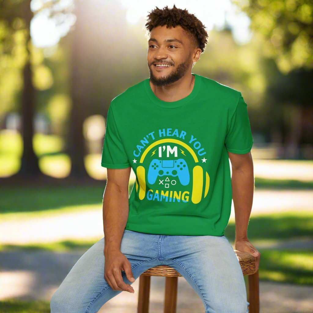 Can’t Hear You I’m Gaming T-Shirt – Funny Gamer Graphic Tee Gift - WJMAPPAREL.COM