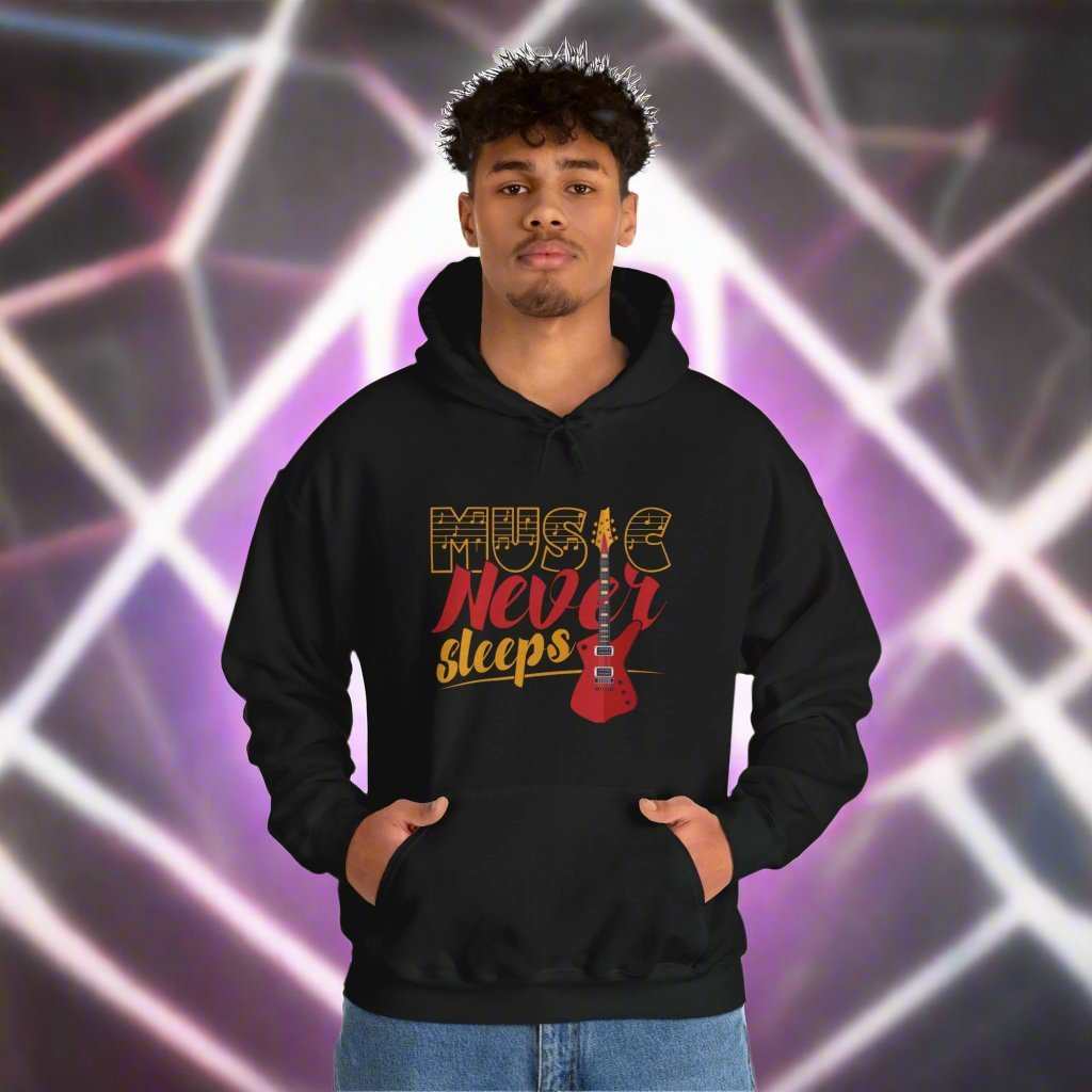 Music Never Sleeps Hoodie – Musician & DJ Sweatshirt Gift - WJMAPPAREL.COM