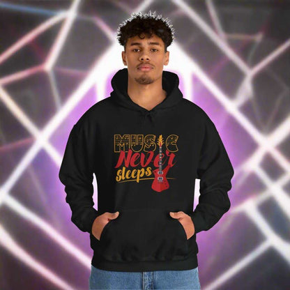 Music Never Sleeps Hoodie – Musician & DJ Sweatshirt Gift - WJMAPPAREL.COM