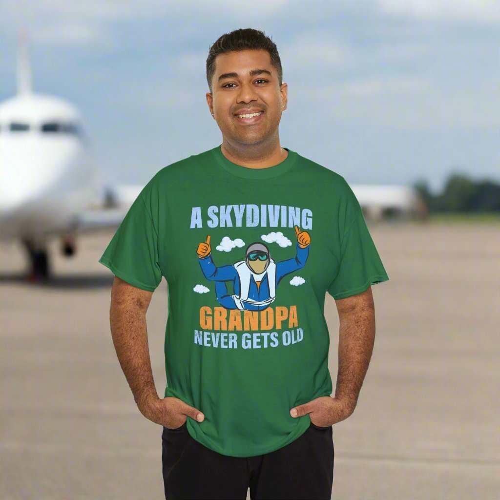 A Skydiving Grandpa Never Gets Old T-Shirt – Funny Skydiver Grandpa Gift - WJMAPPAREL.COM