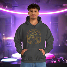 Life Sounds Better with Music hooded sweatshirt features a classic pul