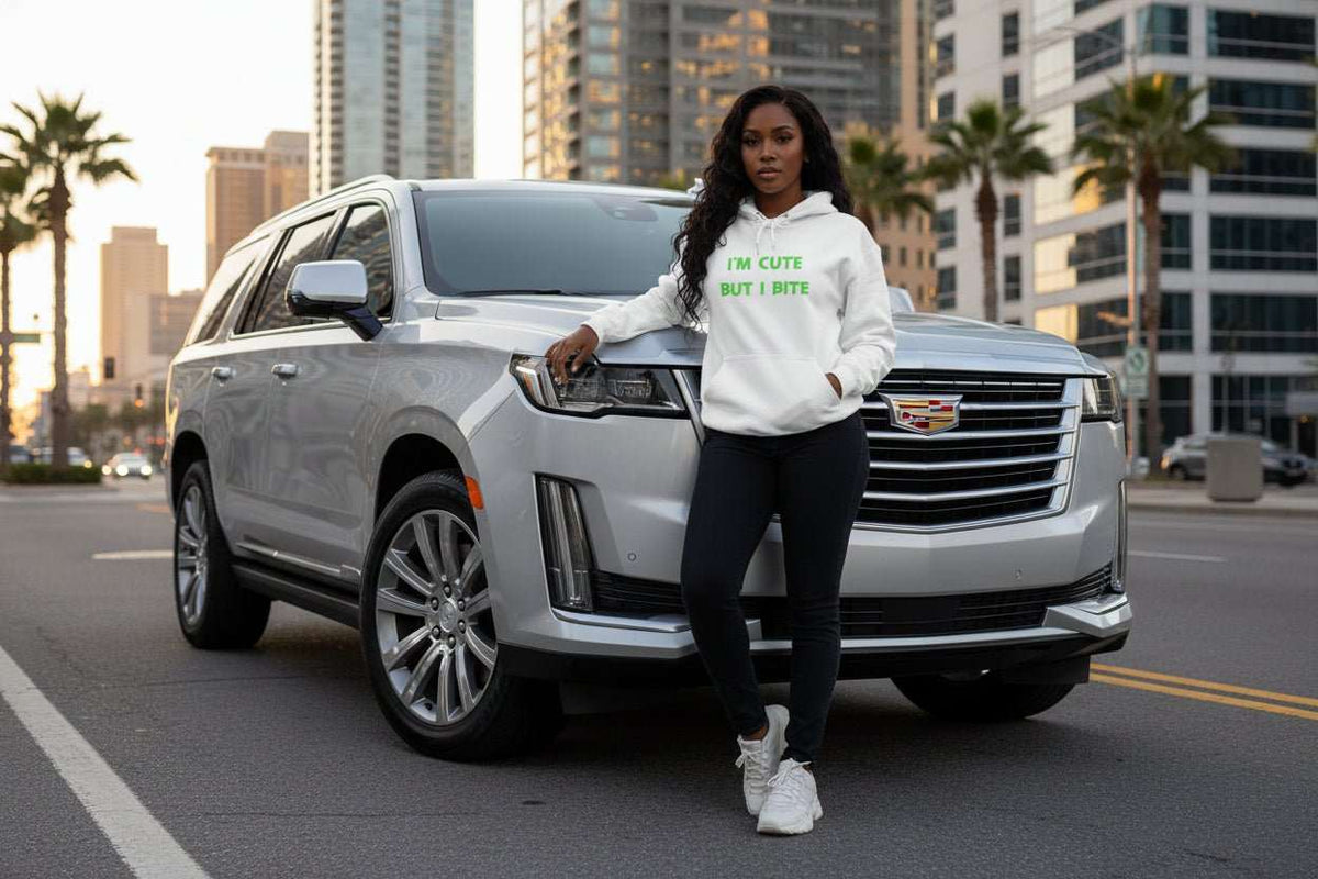 Cute But I Bite Hoodie – Funny Bold Statement Sweatshirt Gift - WJMAPPAREL.COM