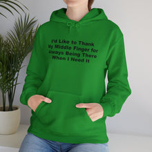 Middle Finger Being There Hoodie