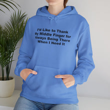 Middle Finger Being There Hoodie