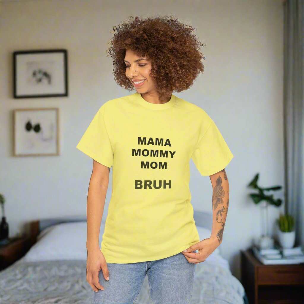 Mama Momy Mom Bruh T-Shirt – Funny Mom Graphic Tee Gift - WJMAPPAREL.COM