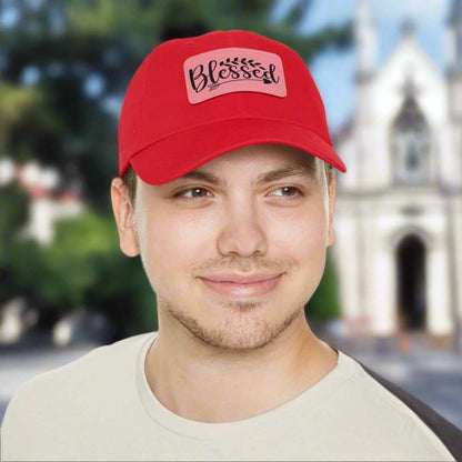 Blessed Hat with Leather Patch – Inspirational Adjustable Dad Cap Gift - WJMAPPAREL.COM