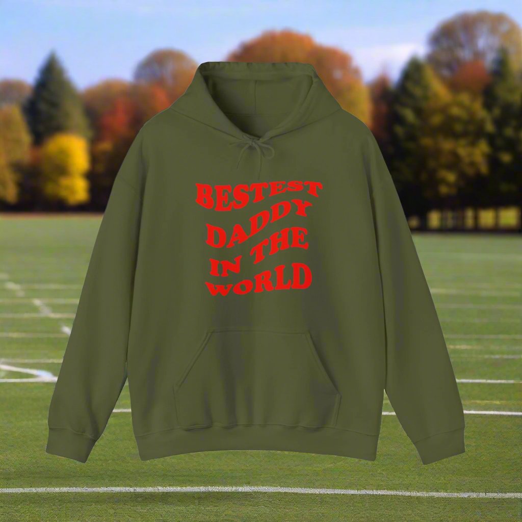 Bestest Daddy In The World Hoodie Red
