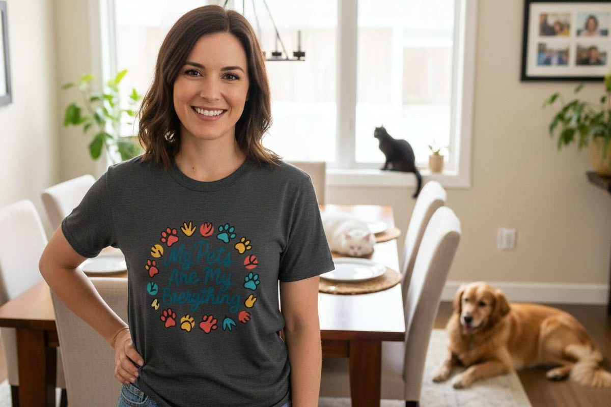 My Pets Are Everything T-Shirt – Cute Dog & Cat Lover Gift Tee - WJMAPPAREL.COM