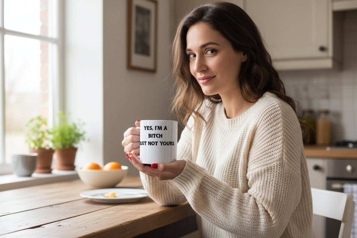 Yes I’m a Bitch, Just Not Yours 11oz Mug – Funny Bold Coffee Cup Gift - WJMAPPAREL.COM