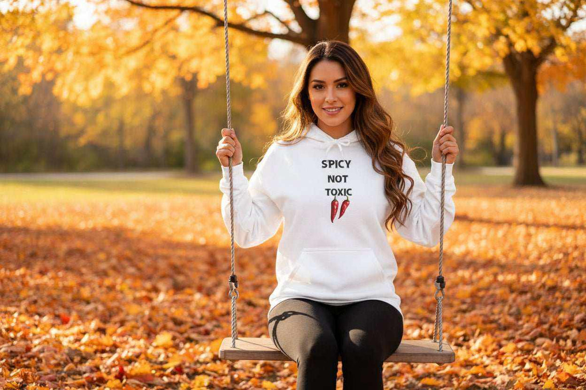 Spicy Not Toxic Hoodie – Bold Funny Statement Sweatshirt Gift - WJMAPPAREL.COM