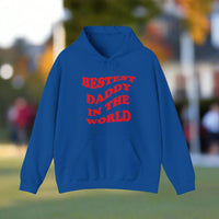 Bestest Daddy In The World Hoodie Red