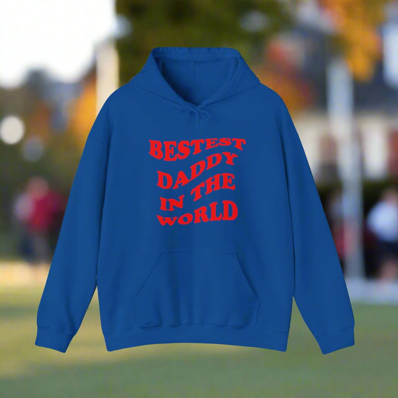 Bestest Daddy In The World Hoodie Red
