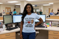 Funny Nurse T-Shirt – “Cute Enough To Stop Heart” Gift for Nurses or Girlfriend - WJMAPPAREL.COM