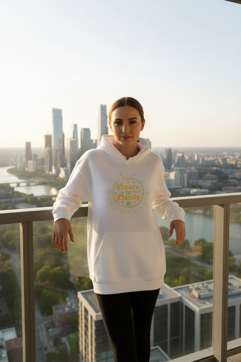 Sober Curious Badge Hoodie | Dry January, Alcohol-Free Tracker