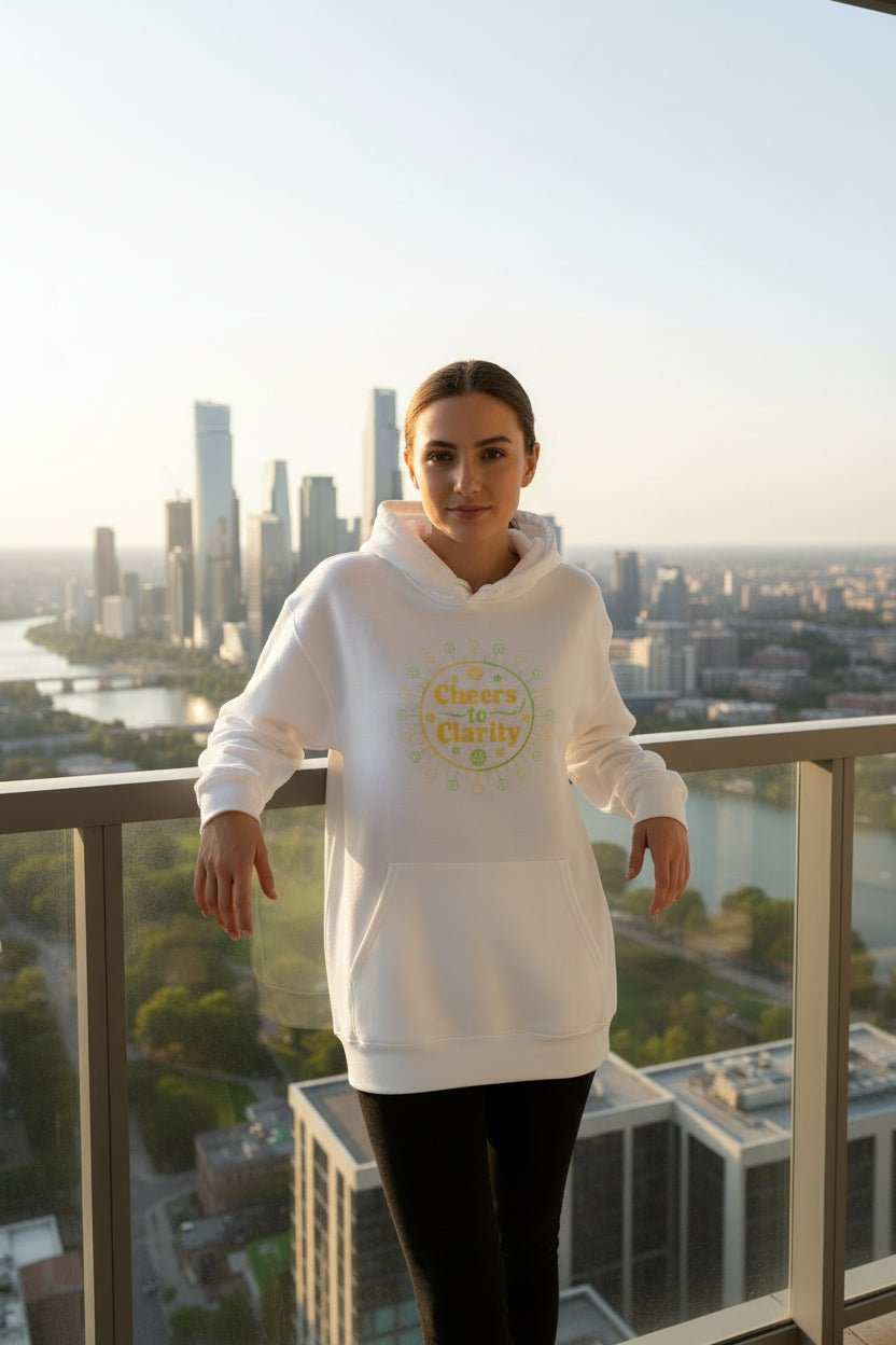 Sober Curious Badge Hoodie – Dry January Alcohol - Free Gift Sweatshirt - WJMAPPAREL.COM