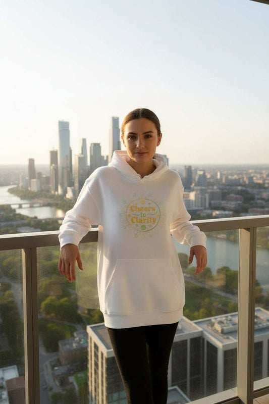 Sober Curious Badge Hoodie – Dry January Alcohol - Free Gift Sweatshirt - WJMAPPAREL.COM