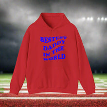 Bestest Daddy In The World B  hooded sweatshirt features a classic pul