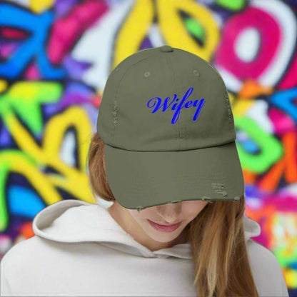 Wifey Dad Hat – Cute Wife Adjustable Cap Anniversary Gift - WJMAPPAREL.COM