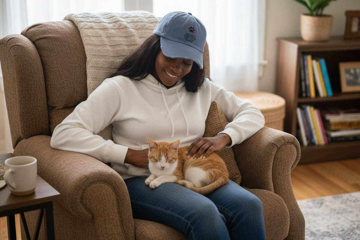 Best Things in Life Are Furry Hat – Dog & Cat Lover Distressed Baseball Cap Gift - WJMAPPAREL.COM