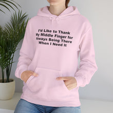 Middle Finger Being There Hoodie