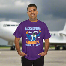 Skydiving Grandpa Never Gets Old  t-shirt helps you experience the 