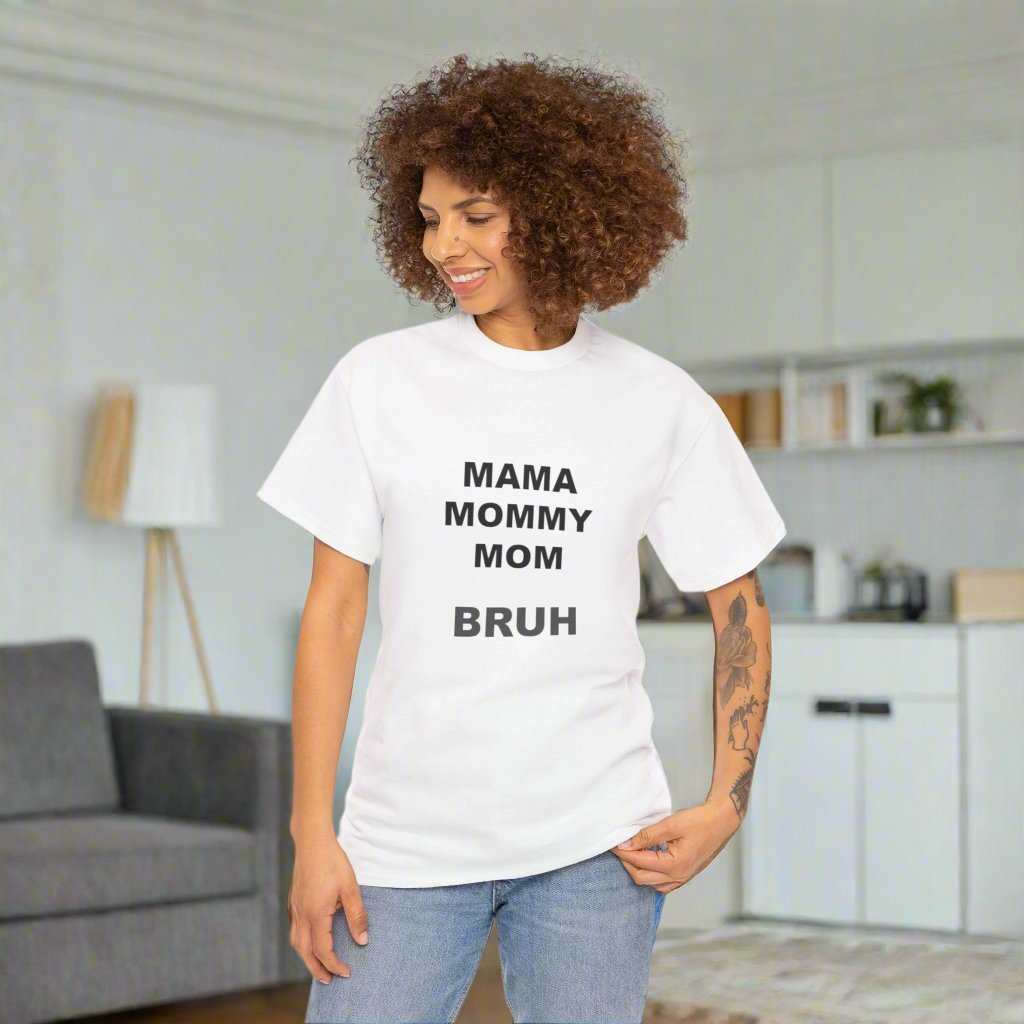 Mama Momy Mom Bruh T-Shirt – Funny Mom Graphic Tee Gift - WJMAPPAREL.COM