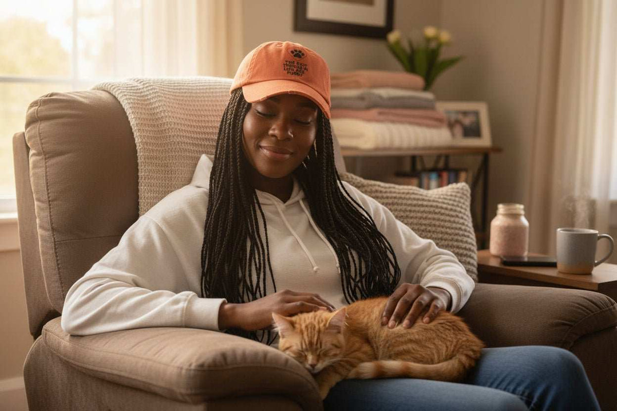 Best Things in Life Are Furry Hat – Dog & Cat Lover Distressed Baseball Cap Gift - WJMAPPAREL.COM