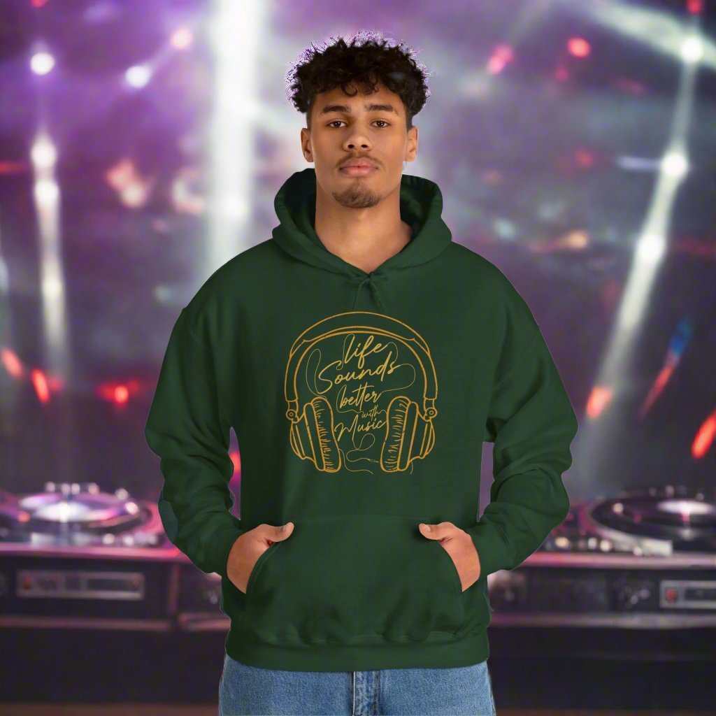 Life Sounds Better With Music Hoodie – Music Lover Sweatshirt Gift - WJMAPPAREL.COM