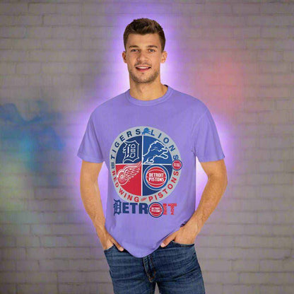 Detroit Sports 4 Team T-Shirt – Detroit Fan Gift Tee for True Supporters - WJMAPPAREL.COM