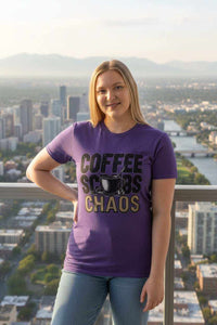 Funny Nurse T-Shirt – “Coffee Scrubs Chaos” Gift for Nurses Birthday or Christmas - WJMAPPAREL.COM