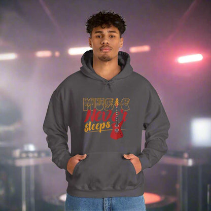 Music Never Sleeps Hoodie – Musician & DJ Sweatshirt Gift - WJMAPPAREL.COM