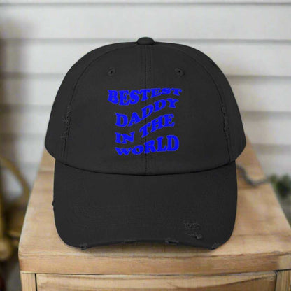 Bestest Daddy In The World Blue Dad Hat – Father’s Day Cap Gift - WJMAPPAREL.COM