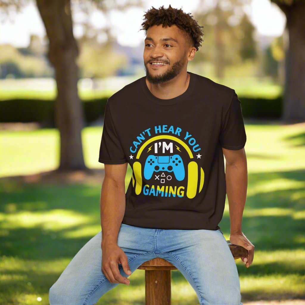 Can’t Hear You I’m Gaming T-Shirt – Funny Gamer Graphic Tee Gift - WJMAPPAREL.COM