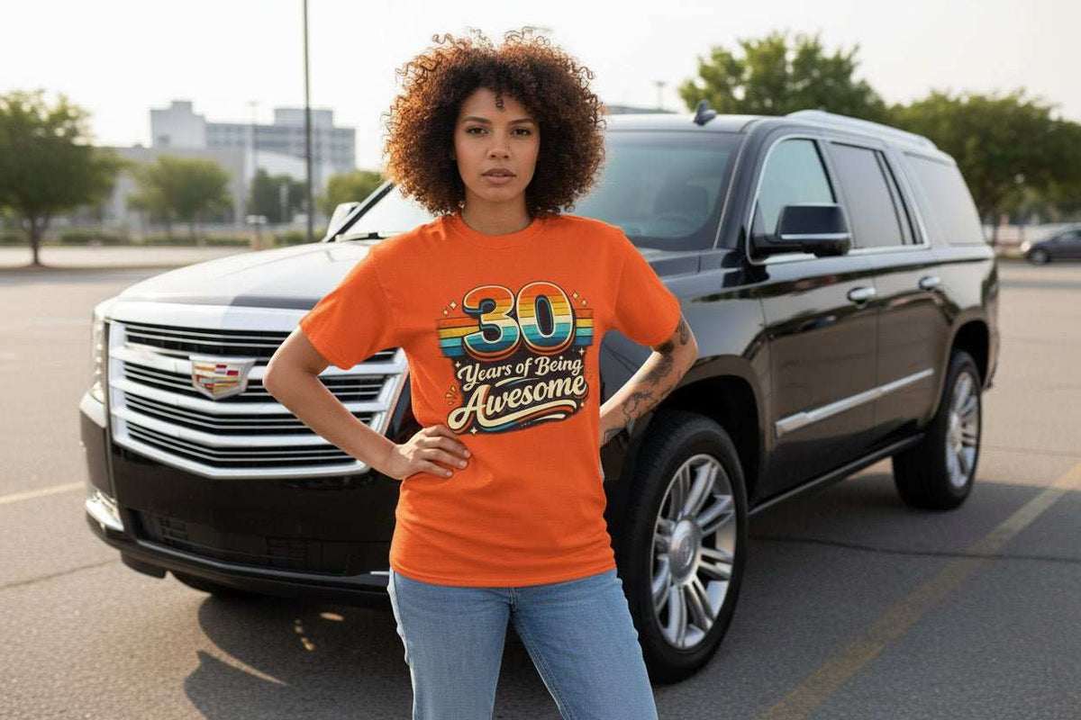 30 Years of Being Awesome T-Shirt - WJMAPPAREL.COM