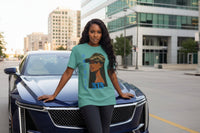 Detroit 313 Tee — Girl in Camo Cap Graphic T-Shirt - WJMAPPAREL.COM
