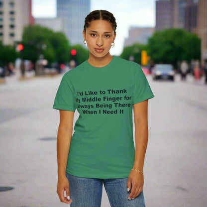 Middle Finger “Being There” T-Shirt – Funny Sarcastic Graphic Tee Gift - WJMAPPAREL.COM