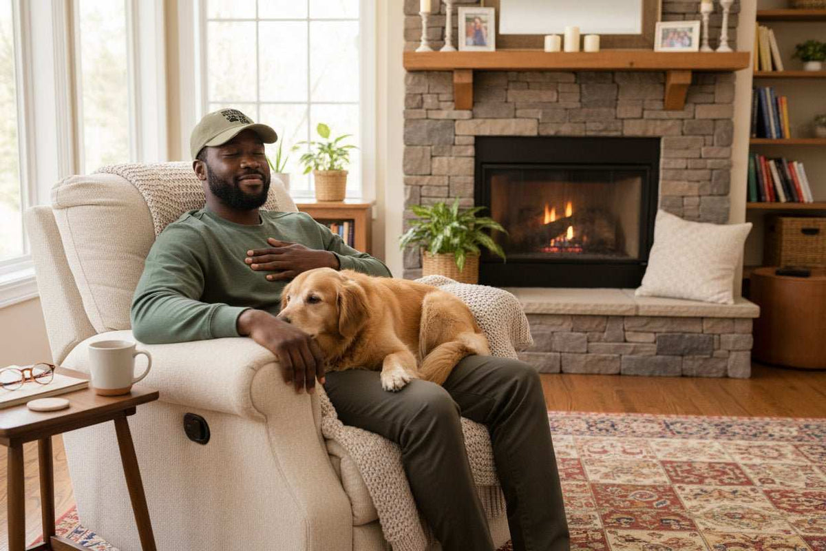 Funny Dog Owner Hat – “This Human Belongs To My Dog” Distressed Baseball Cap Gift for Dog Moms & Dog Dads - WJMAPPAREL.COM