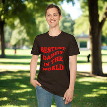 Bestest Daddy In The World T-Shirt Red