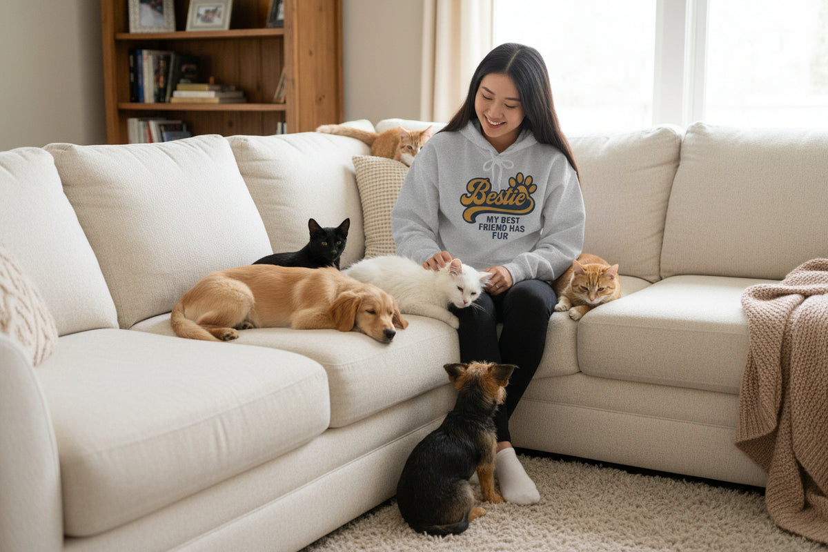 Bestie Fur Friend Hoodie