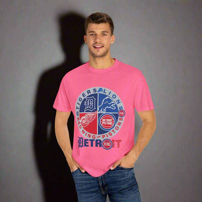 Detroit Sports 4 Team T-Shirt – Detroit Fan Gift Tee for True Supporters - WJMAPPAREL.COM
