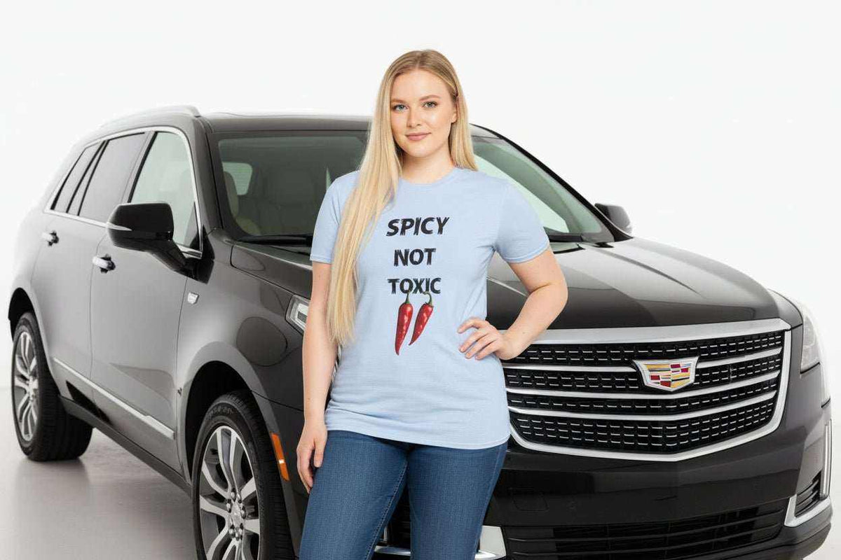 Spicy Not Toxic T-Shirt – Funny Bold Confident Statement Graphic Tee - WJMAPPAREL.COM