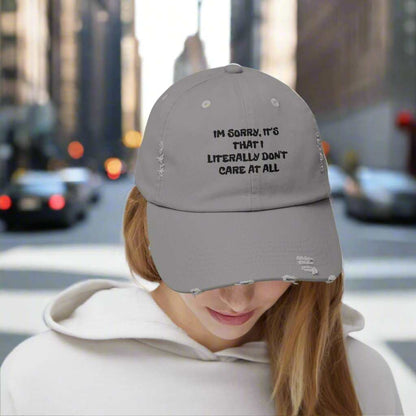 Don’t Care At All Dad Hat – Funny Sarcastic Adjustable Cap Gift - WJMAPPAREL.COM